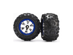 Traxxas bicykel 2.2", disk Geode chróm-modrý, pneu Canyon AT (pár)
