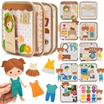 2Kids Toys Libro sensoriale busy Casa con bambola