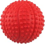 Hračka Dog Fantasy lopta basketbal s bodlinami pískacia mix farieb 5,5cm