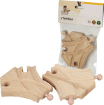 BABU vláčiky - Koľaj rozdvojka 9,5 cm, 2ks