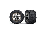 Traxxas kerékpár 2.8 ", RXT fekete króm, Talon Extreme abroncsok (pár) (hátsó)