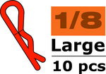 Sponka karosérie veľká 45° modrá (10)