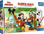 Trefl Obojstranné puzzle Mickeyho klubík SUPER MAXI