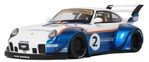 1:18 PORSCHE 911/993 RWB X LIBERTY WALK WHITE/BLUE