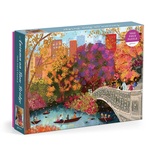 Galison Puzzle Toamna pe podul Bow Bridge Joy Laforme 1000 piese