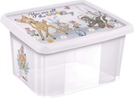Úložný box s vekom 45l "Bambi", Transparent