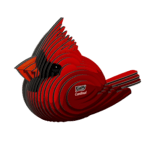 EUGY Kardinál červený 3D kartonová skládačka