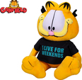 Garfield - "I live for weekends" 24cm plyšový sediaci