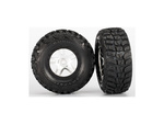 Traxxas koleso 2.2/3.0", disk SCT Split-Spoke saténový-čierny, pneu Kumho S1 (2)