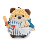 NICI peluche MyMochi Leopardo Ichiro 8 cm con pallina e costume da giocatore di baseball, regalo