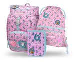 BAAGL SET 3 Airy Minecraft Panda: zaino, astuccio, sacca