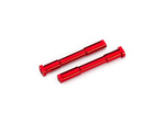Pivotes de dirección de aluminio anodizado rojo Traxxas