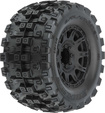 Pro-Line koleso 3.8", pneu Badlands MX38 HP Belted, disk Raid H17 čierny (2)
