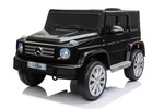 Elektrické autíčko Mercedes G500 12V, čierne, 2,4 GHz diaľkové ovládanie, USB / SD Vstup,