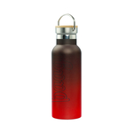 BAAGL Termofľaša s bambusovým viečkom Gradient červeno-čierna, 500 ml