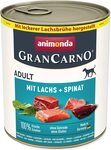 Konzerva Animonda Gran Carno Adult hovädzie a losos so špenátom 800g