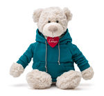 Lumpin Orso Spencer in felpa blu, 36cm
