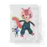 Lilliputiens - libro de peluche - ratoncita Nina