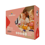 Cleverclixx Magnetická stavebnice Small Curved Pack Pastel – 34 ks