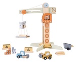 2Kids Toys Drevený žeriav s príslušenstvom