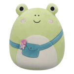 SQUISHMALLOWS Zöld béka táskával - Wendy