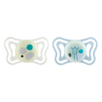 CHICCO Sucettes Physioforma Light en silicone orthodontiques neutres 2-6m, 2 pcs