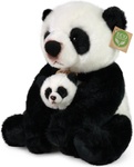 Plyšová panda s mláďaťom 27 cm ECO-FRIENDLY