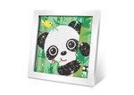 Kreatívny set obraz s kamienkami panda 17cm