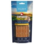 Ontario Protein csemege lazac ízű, rágós csavart rúd 10db 12,7cm