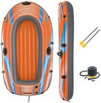 Aufblasbares Boot Kondor Elite 2000 Set (Boot, 1 Paar Paddel, Handpumpe), 196x106 cm