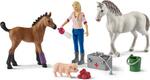 Schleich Návšteva lekára u kobyly a žriebätka
