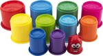 Kubus pyramída skladačka guľatá plast 11ks
