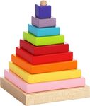 CUBIKA 13357 Farebná pyramída - drevená skladačka 9 dielov