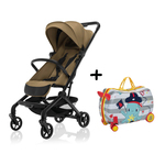 Sportovní kočárek Jet + kufřík Pack&amp;Ride Zdarma, Latte Beige