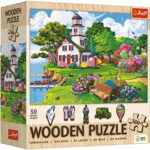 Trefl Drevené puzzle 501 - Letné útočisko