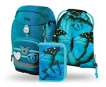 BAAGL SET 3 Airy Plus Butterfly: zaino, astuccio, sacchetto