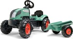 Falk šliapací traktor FARM LANDER 2054L s prívesom - zelený