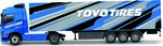 Bburago 1:43 Volvo FH16 Globetrotter 750 XXL / Anhänger - Toyo Tires