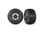 Traxxas koleso 2.8", disk čierny chróm, pneu Sledgehammer (2)