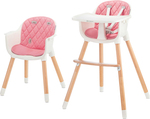 KINDERKRAFT Stolička jedálenská Sienna pink