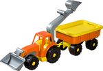 Androni Traktorový nakladač s vlekem Power Worker - délka 58 cm, oranžový