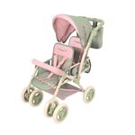 DeCuevas 90368 Passeggino pieghevole per bambole gemelle con borsa Botanic 2026 – 72 cm