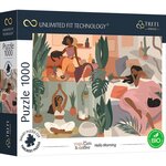 Trefl Prime Puzzle 1000 UFT - Jóga, macskák és kávé: Helló reggel
