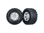 Traxxas koleso 4.3/5.7", disk saténový chróm, pneu Maxx AT (pár)