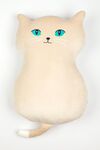 Katze große Augen beige 53 cm