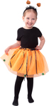 Detský kostým halloween tutu sukňa s čelenkou