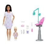 Mattel Barbie set di gioco professioni - dentista bruna
