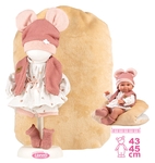 Llorens M738-16 oblečenie pre bábiku bábätko  NEW BORN veľkosti 40-42 cm s doplnkami