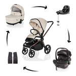 Kolica Move Cross 5X + autosjedalica XM Plus i-Size paket, Quartz Beige