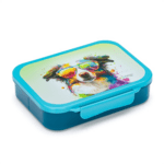 Caja para almuerzo con compartimentos crazy animals perro